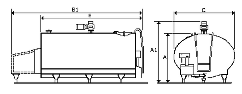 Schładzalnik do mleka Mueller model „O-92”