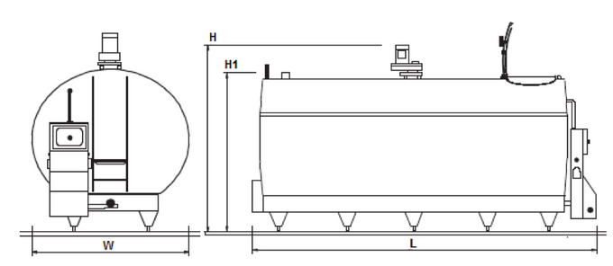 Schładzalnik do mleka RO-KA model RK-C