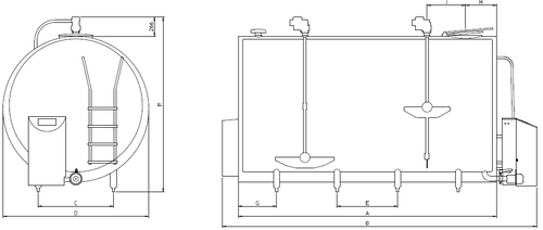 Schładzalnik do mleka Packo model LS/DX