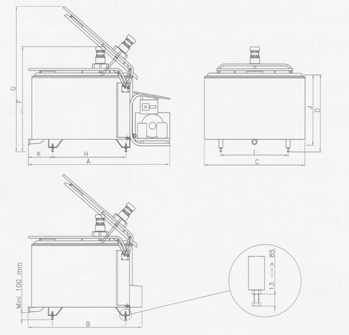 Schładzalnik do mleka Serap model First. S