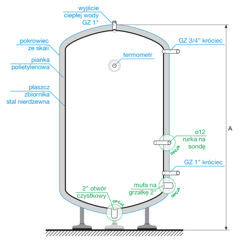 POMA7 - Stainless steel buffer (1300 liters)