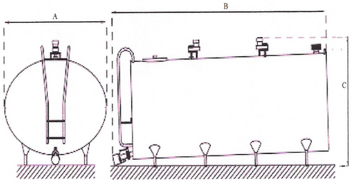 Schładzalnik do mleka Fabdec model DX-FF DARI-KOOL (właz od frontu)