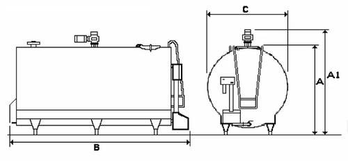 Schładzalnik do mleka Mueller model „P”