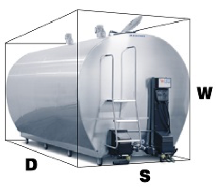 Schładzalnik do mleka Eurotanks Wedholms model DF95L