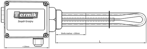 Heater with thermostat - 6 KW