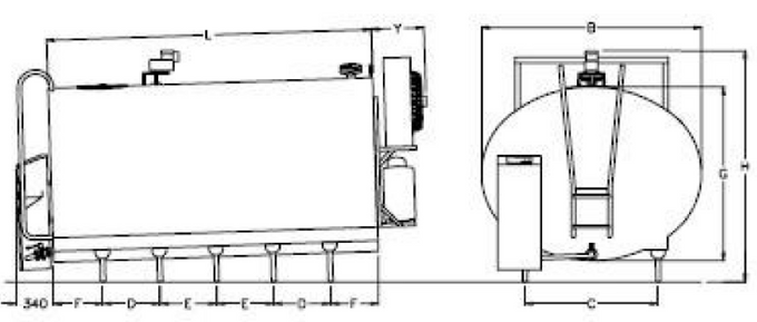 Schładzalnik do mleka Fabdec model DX-FF DARI-KOOL (właz górny)