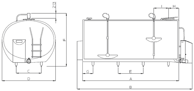 Schładzalnik do mleka Packo model REM/DX