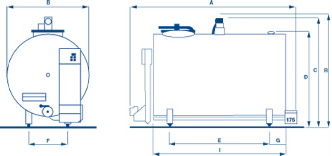 Schładzalnik do mleka Model DeLaval DX/CR