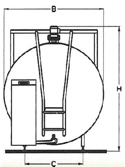 Schładzalnik do mleka A-Lima Bis model ALSC (eliptyczny)