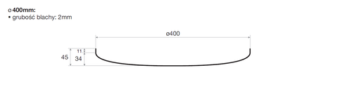 316 grade stainless steel bottom - ø400mm