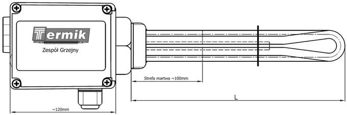 Heater with thermostat - 9 KW