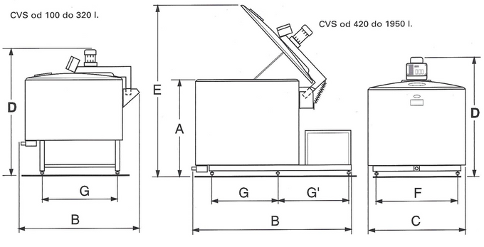 Schładzalnik do mleka Westfalia model CVS
