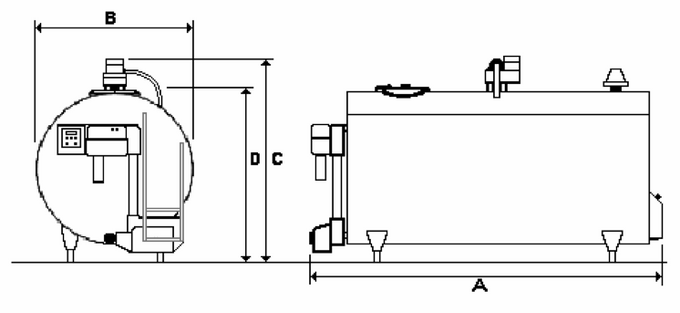 Schładzalnik do mleka Alfa-Laval model CH+