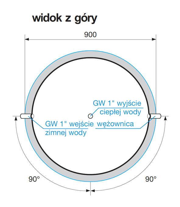 ZOMA7 - Zasobnik ciepła stojący (800 litrów)