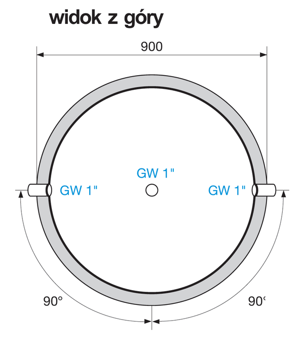 POMA7 - Bufor ze stali nierdzewnej (600 litrów)