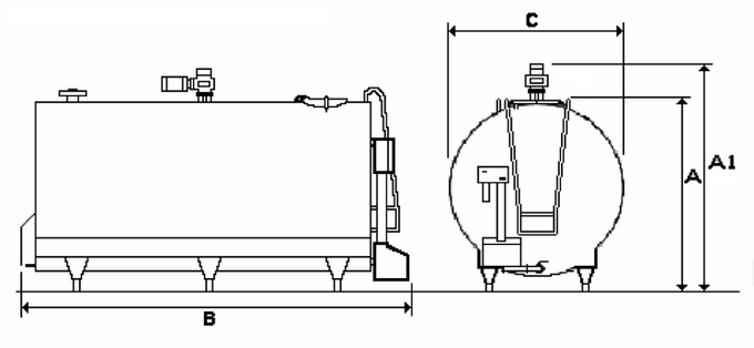 Schładzalnik do mleka Mueller model „P”