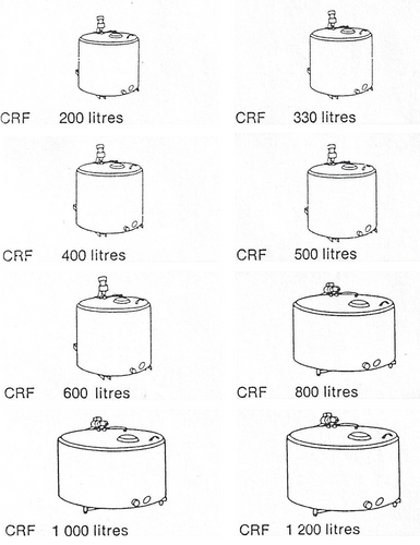 Schładzalnik do mleka Alfa-Laval model CRF