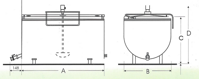 Schładzalnik do mleka A-Lima Bis model ALSW