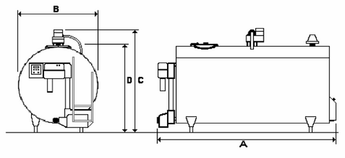 Schładzalnik do mleka Alfa-Laval model CH+
