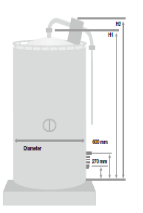 Schładzalnik do mleka Eurotanks Wedholms model Silo tanks