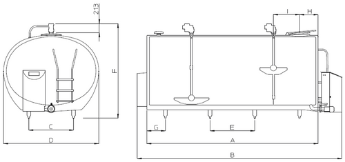 Schładzalnik do mleka Packo model REM/DX