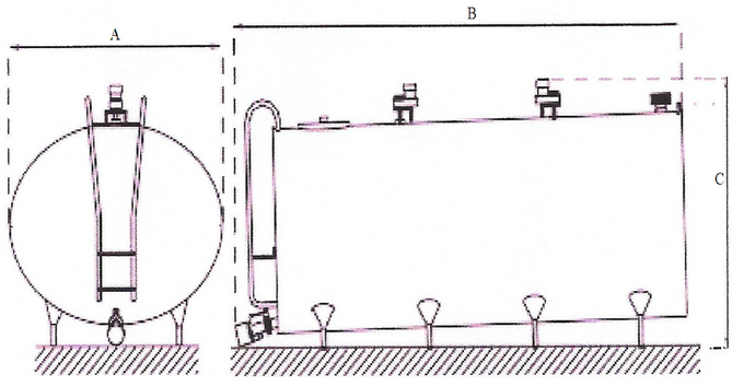 Schładzalnik do mleka Fabdec model DX-FF DARI-KOOL (właz od frontu)