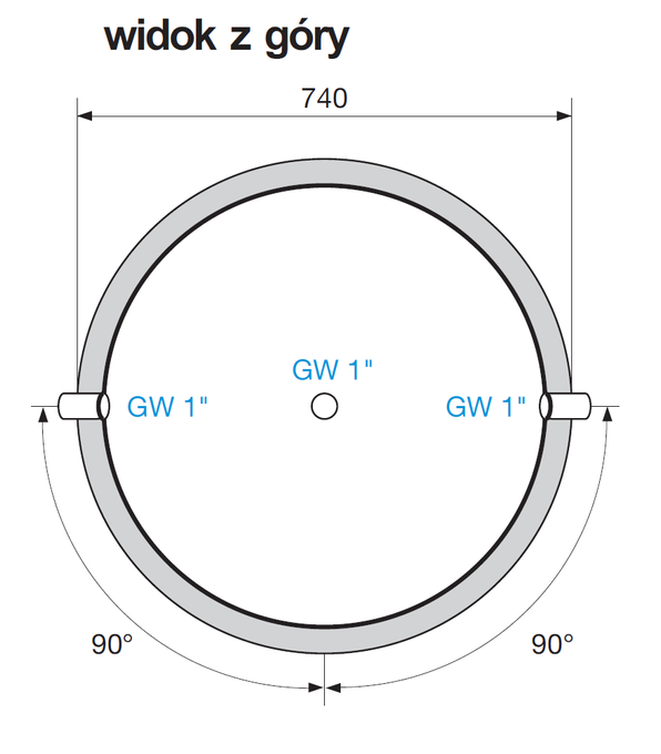 POMA6 - Bufor ze stali nierdzewnej (600 litrów)