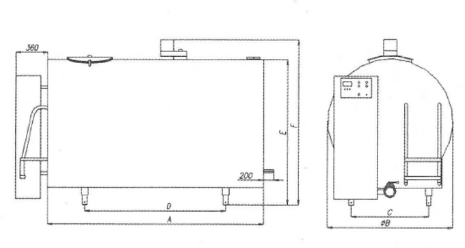 Schładzalnik do mleka Krosno model SMZ