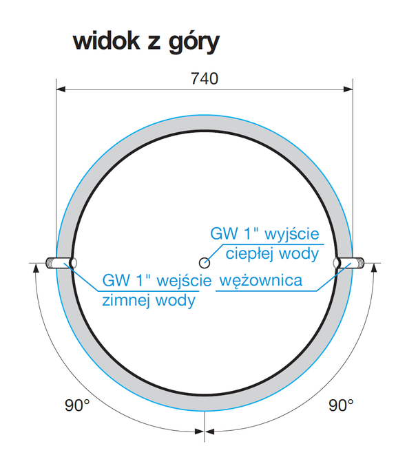 ZOMA6 - Zasobnik ciepła stojący (600 litrów)